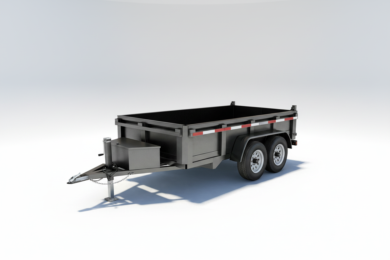Carro de Arrastre Tipo Tolva / Volteo 2.500 kg – Caja Basculante 2 × 1 m
