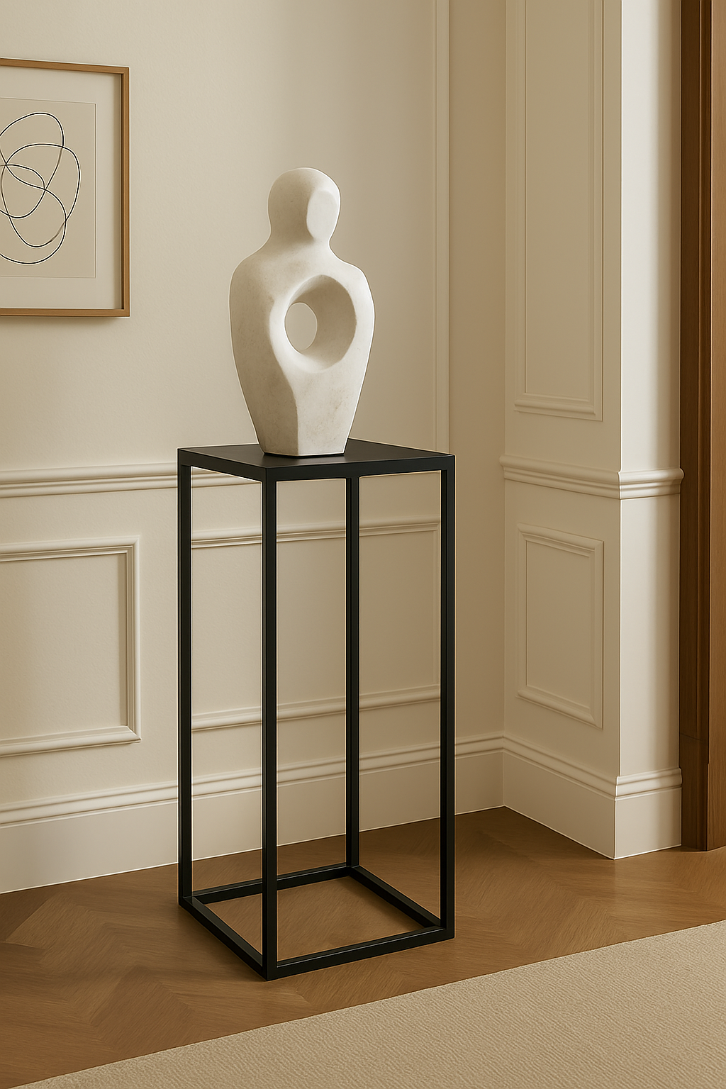 Pedestal metalico Negro York - LOFT833