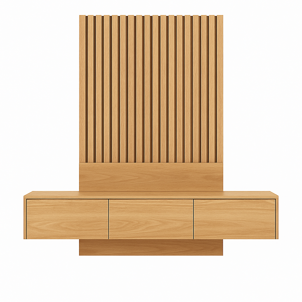Rack flotante con panel - Lenga