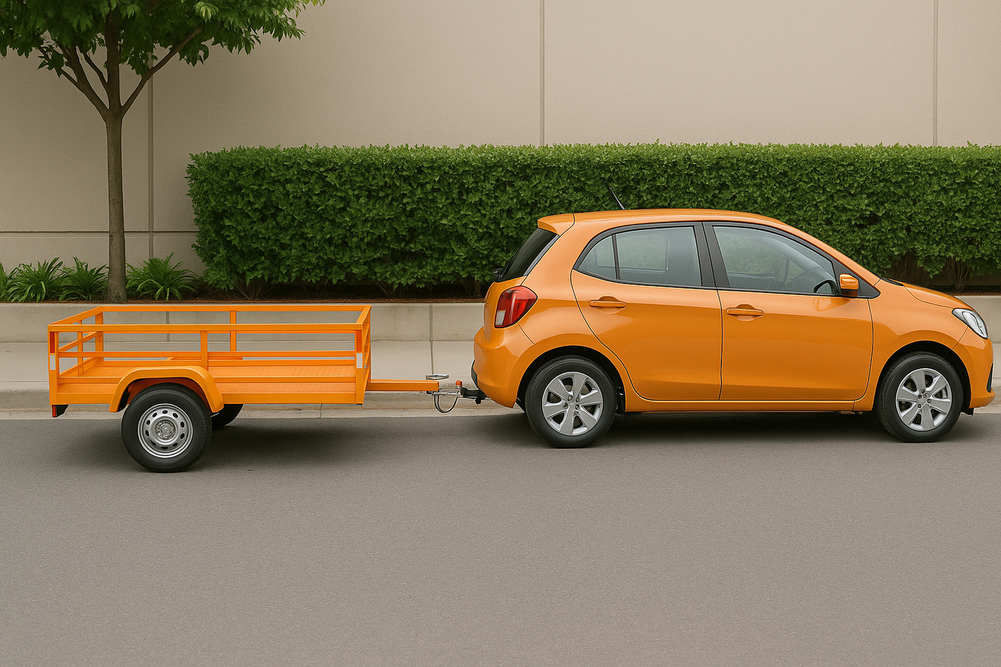 Carro Arrastre Liviano Multicarga con Baranda