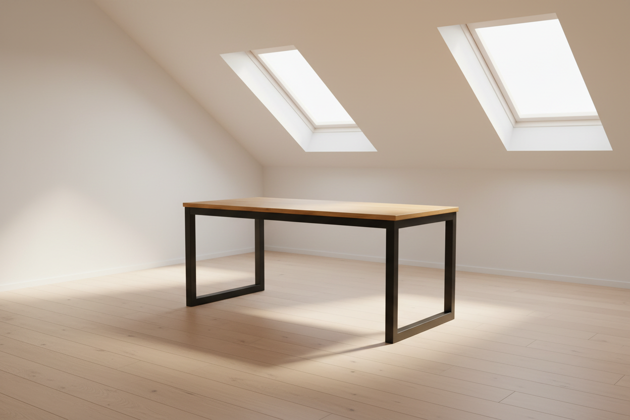 Comedor de Terraza Orio Pino – Mesa Exterior de Madera Natural para Quincho y Patio