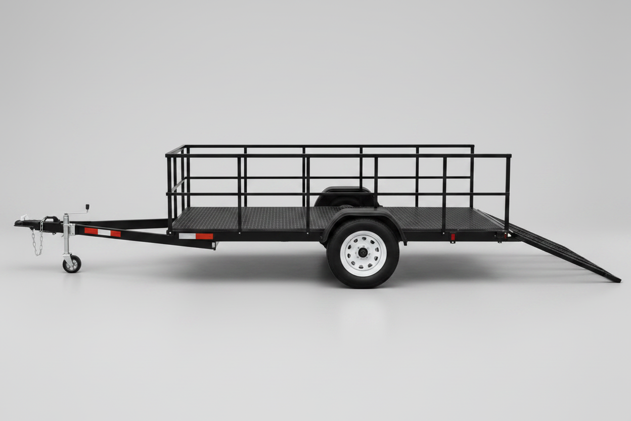 Carro Multicarga con Rampa Abatible – Barandas altas