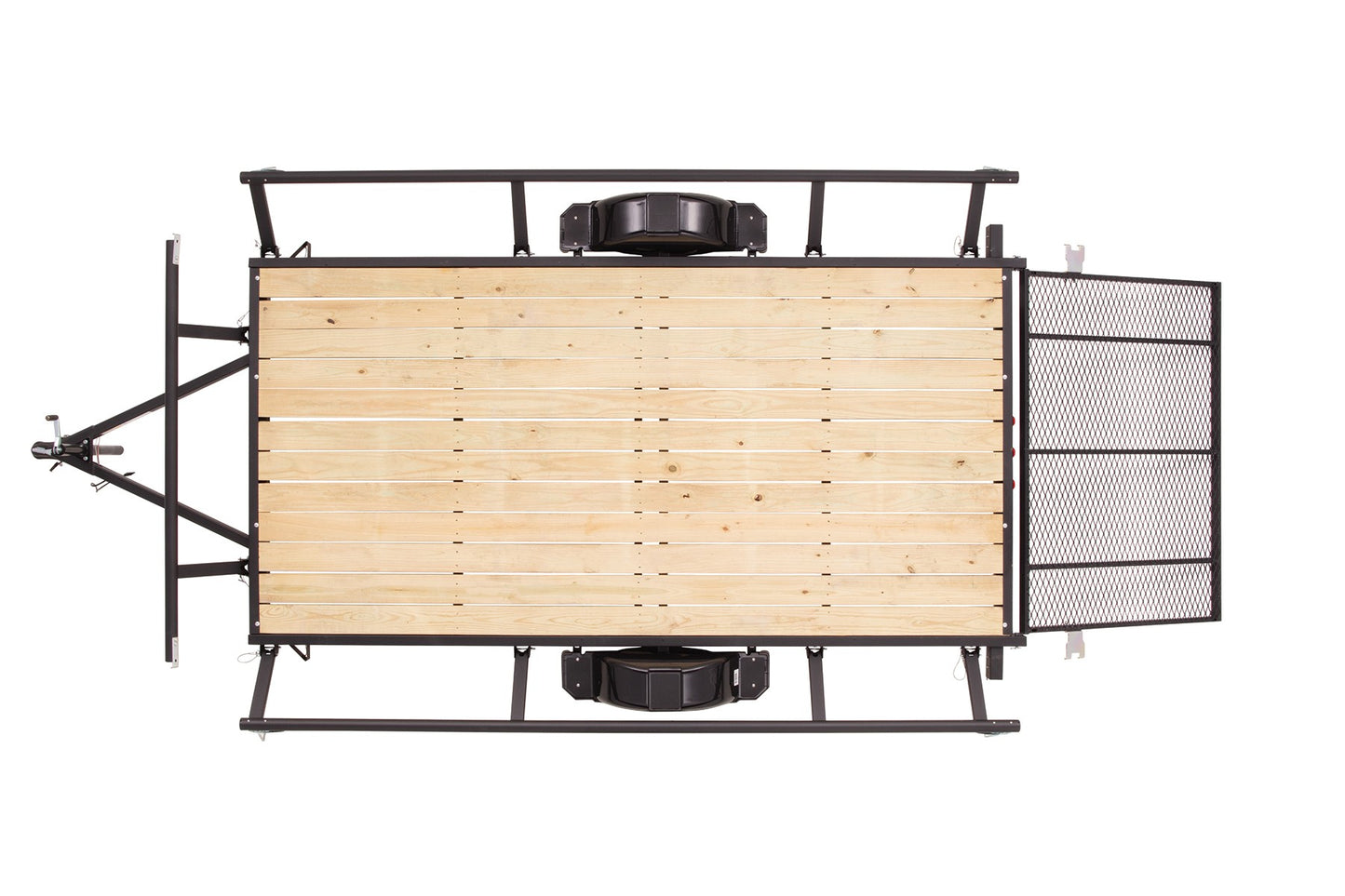 Carro plano Carga 1000kg con portalon rampa
