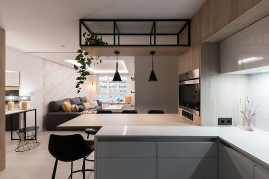 Estantería aérea para cocina con iluminación - mingenio.cl