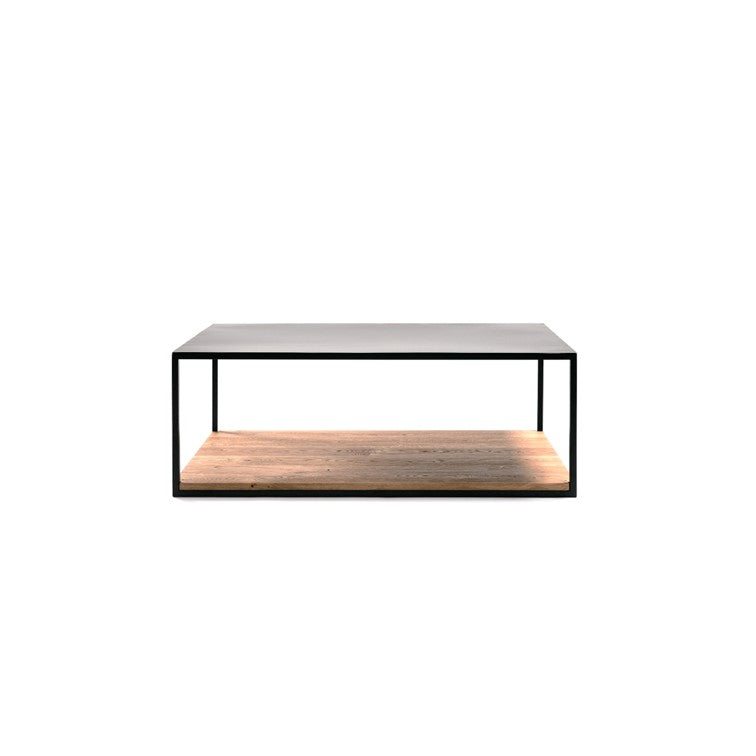 Mesa de Centro metal madera Roble Americano