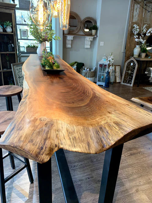 Mesa alta de bar madera rústica Tenquehuén