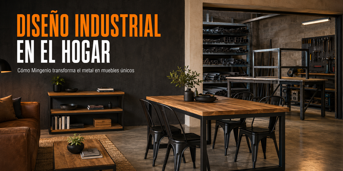 Diseño industrial en el hogar: cómo Mingenio transforma el metal en muebles únicos