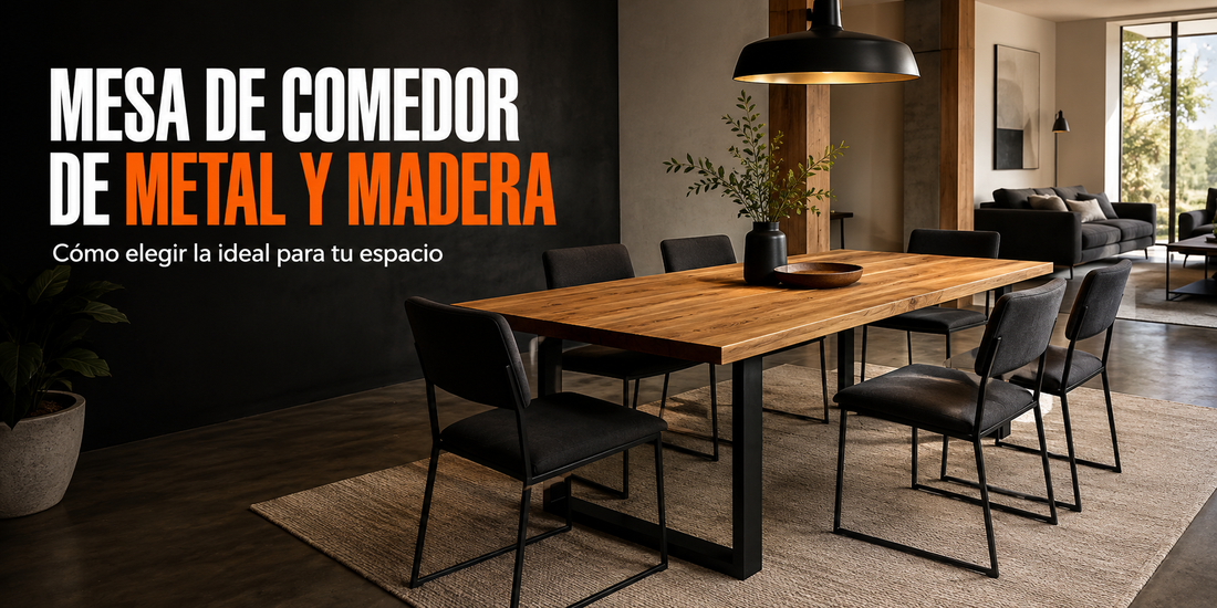 Mesa de comedor de metal y madera: cómo elegir la ideal para tu espacio