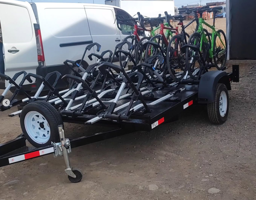 Carro de Arrastre Portabicletas – Plataforma 3 × 2 m | Capacidad Total 1.000 kg