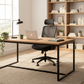 Escritorio Dante de Pino – Escritorio de Madera y Metal Estilo Industrial para Home Office