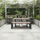 Banca de Exterior Beta 180x40 cm – Banca Resistente para Terraza y Jardín