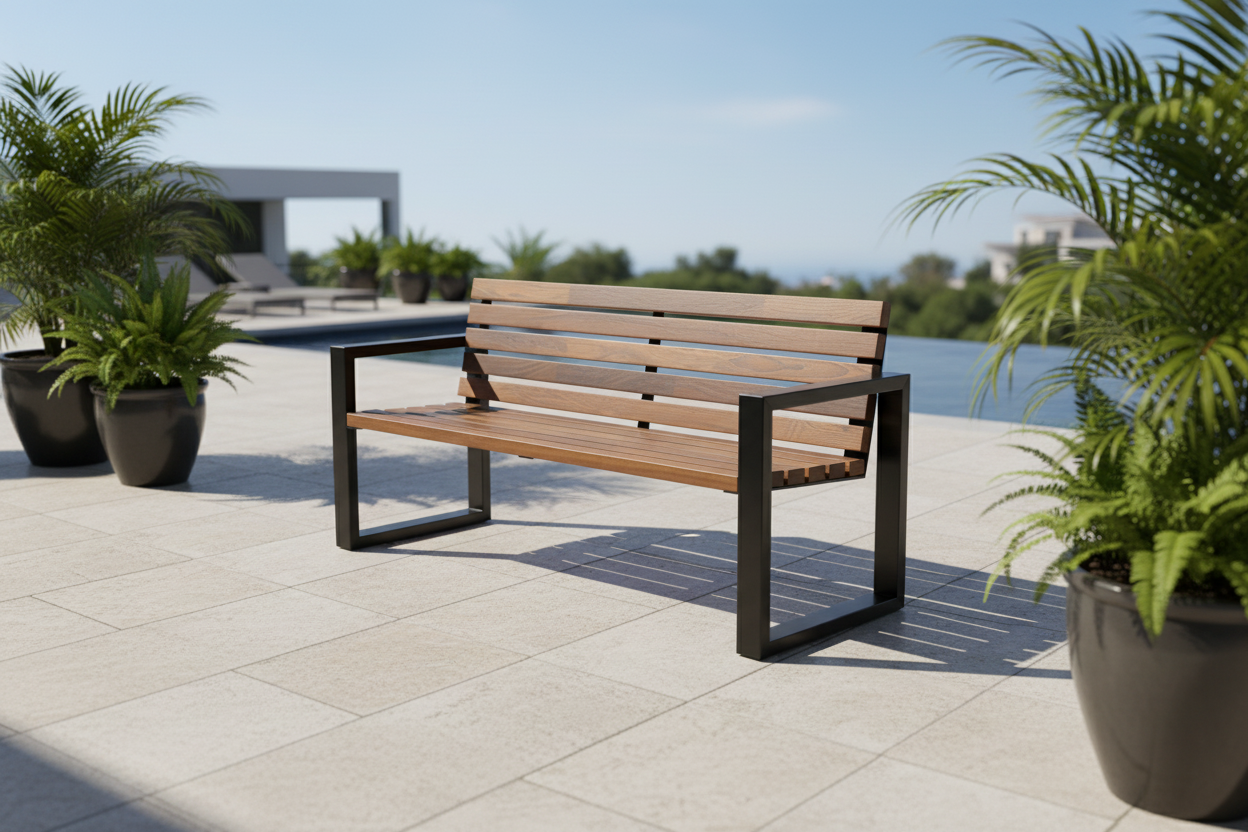 Banca de Patio Vicuña – Banca Resistente para Jardín, Terraza o Quincho