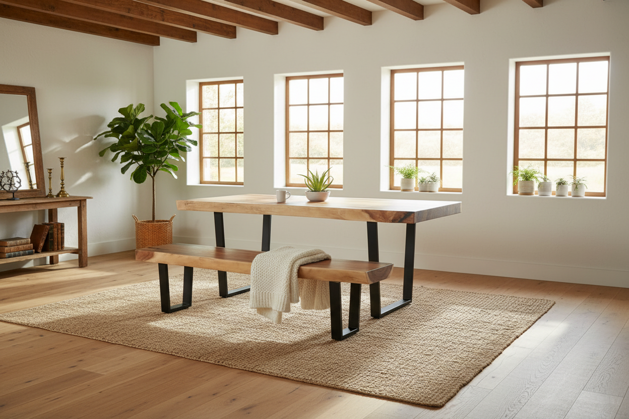 Mesa de comedor Rústica Fuy -MDRFY158080