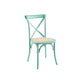 Pack 4 Sillas Crossback Madera Rattan
