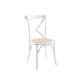 Pack 4 Sillas Crossback Madera Rattan
