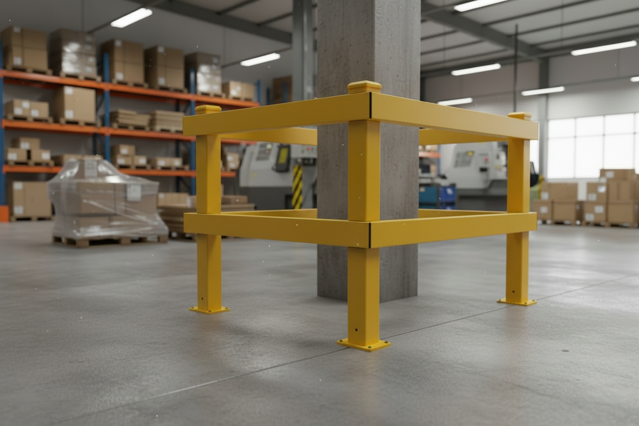 Baranda Industrial de Protección 1 m – Baranda de Seguridad para Pasillos y Bodegas