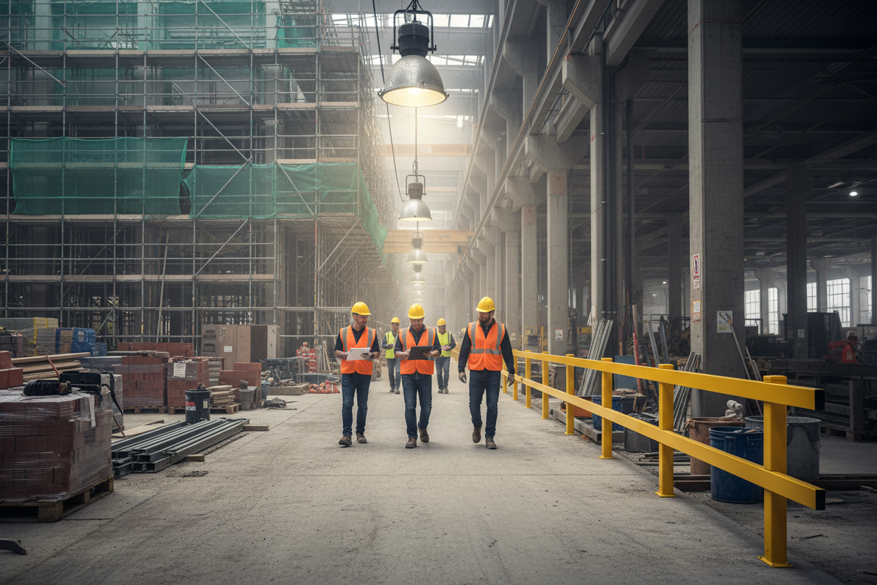 Baranda Industrial de Protección 6 m – Baranda de Seguridad para Bodegas y Corredores