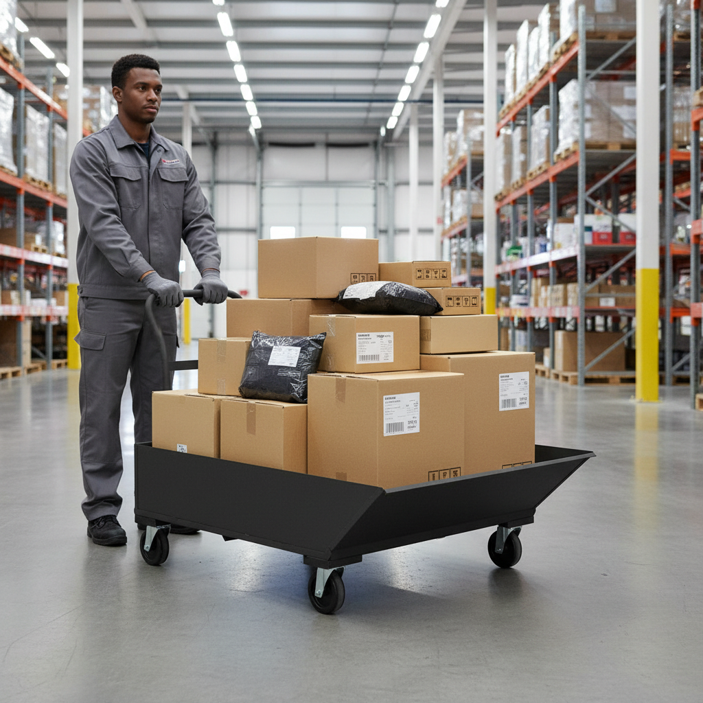 Carro Tolva Metálico Compacto con Volteo – Modelo 12124