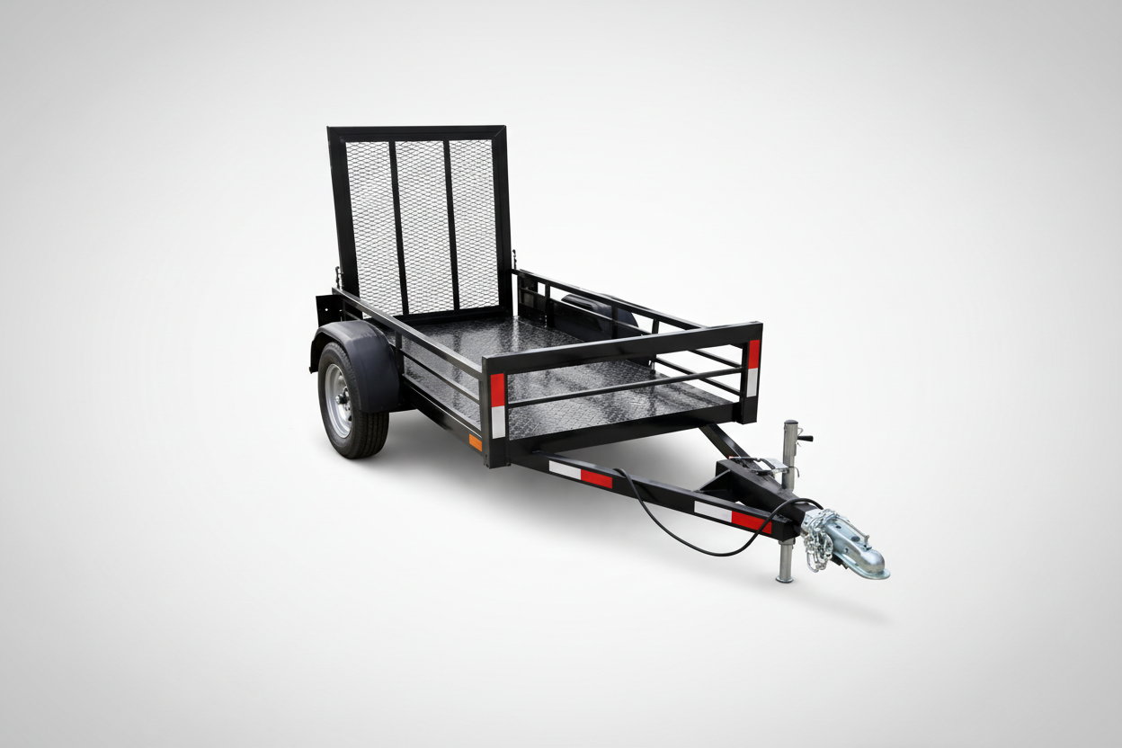 Carro Multicarga con Rampa Abatible – Transporte Versátil de Carga General