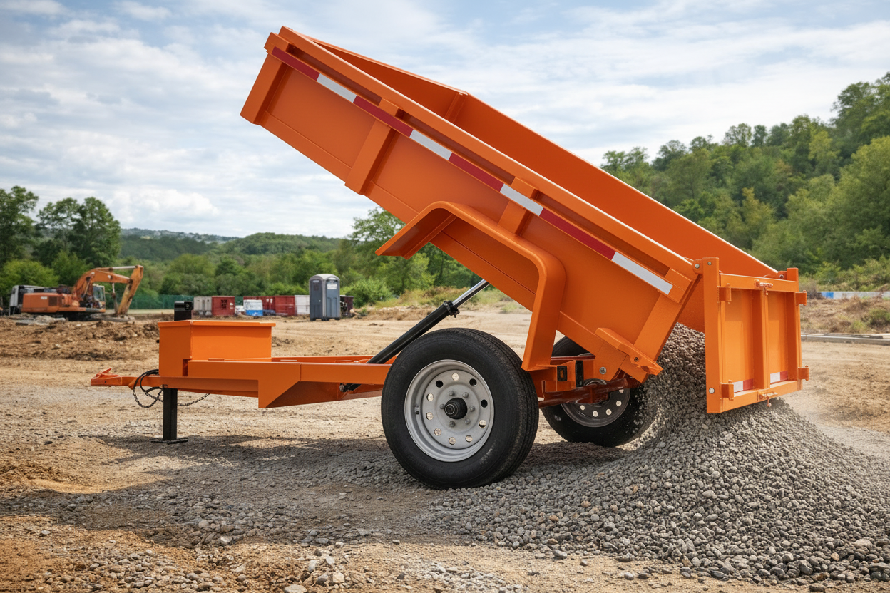 Carro Multicarga 1000 kg con Función Minitolva – Plataforma 2x1 m para Carga Pesada