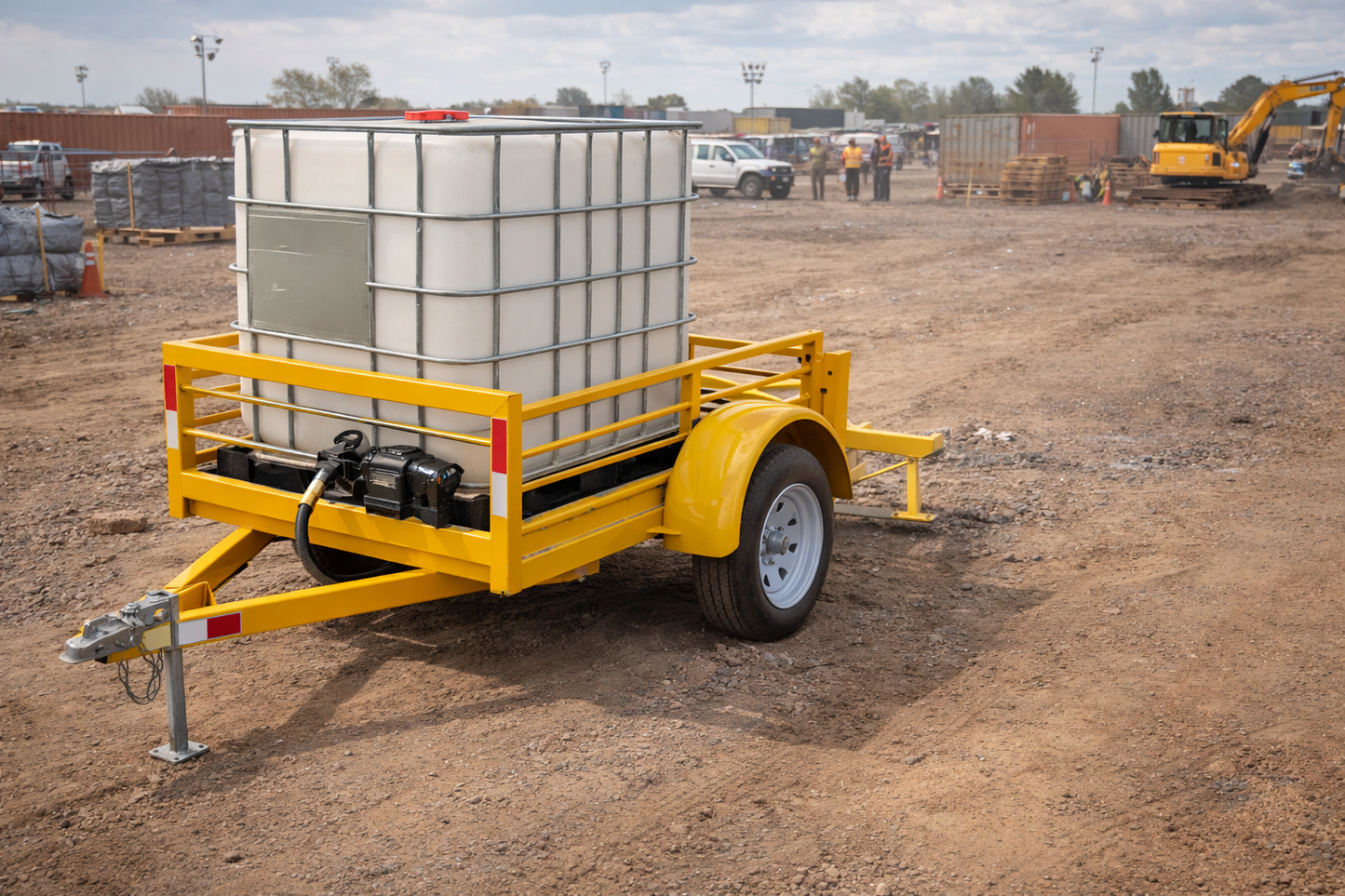 Carro de Arrastre para IBC de Agua 1.000 Litros (1.000 kg)