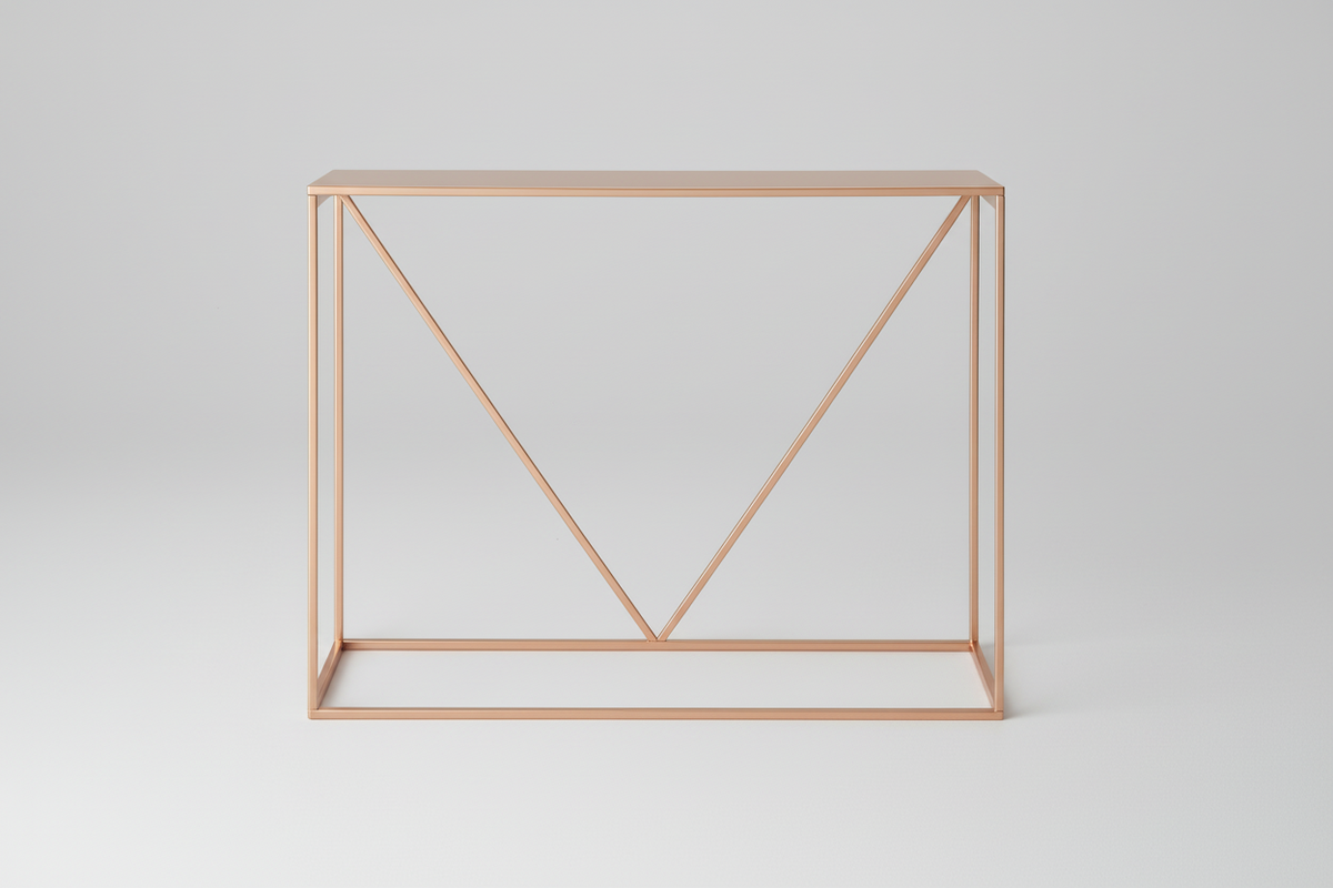Consola Metálica Estilo Loft – Mesa de Arrimo Minimalista de Acero Personalizable