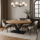 Mesa de comedor metal madera Ovalada OVO