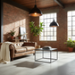 Mesa de Centro Industrial Loft para Living