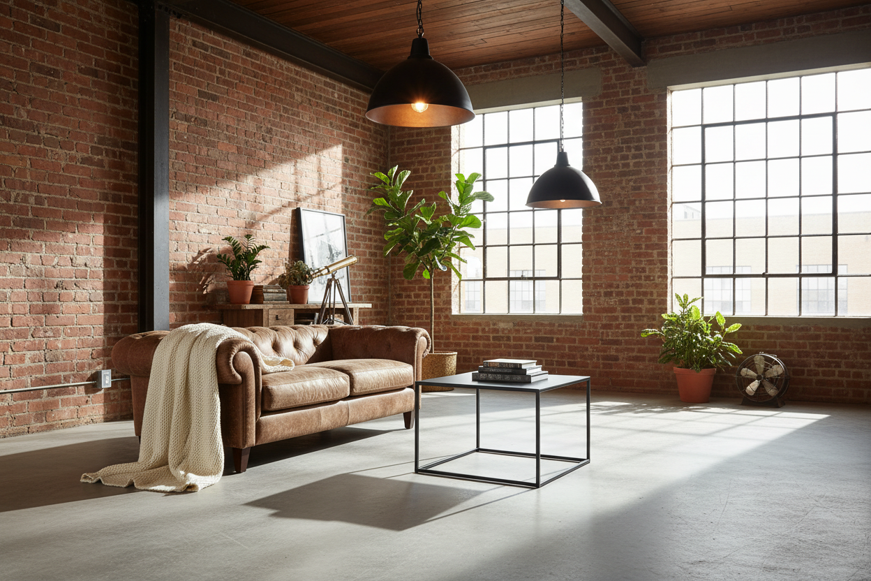 Mesa de Centro Industrial Loft para Living