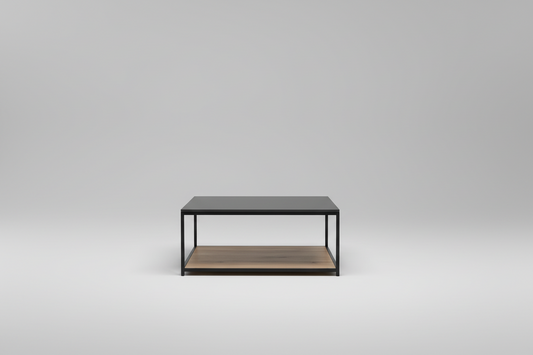Mesa de Centro metal madera Roble Americano