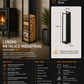 Leñero Metálico Industrial para Chimenea