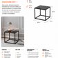 Mesa Auxiliar Industrial Loft para Living