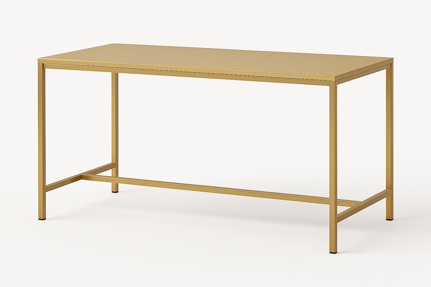 Mesa de Comedor Metálica dorada