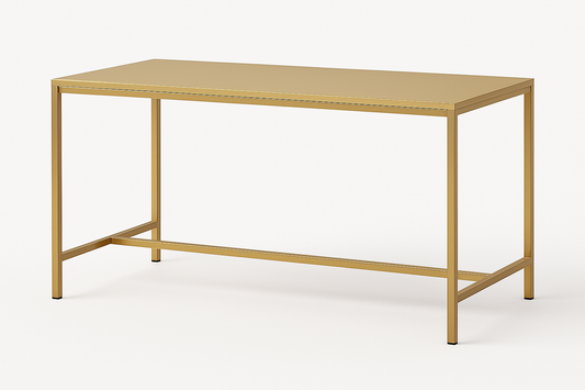 Mesa de Comedor Metálica dorada