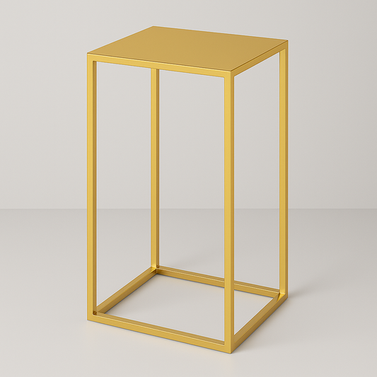 Pedestal metalico dorado - L833