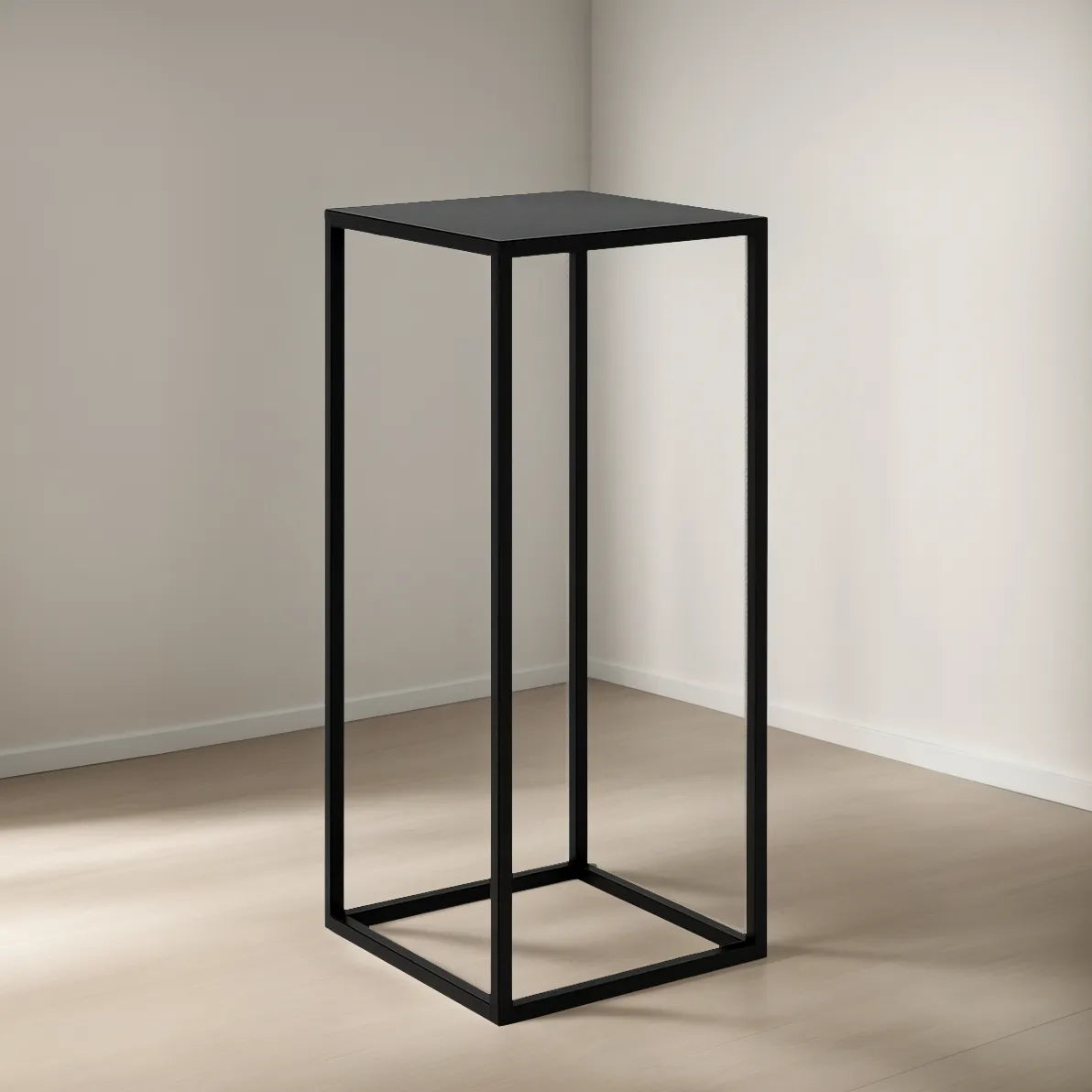 Plinto metalico Negro York - Mesa para Escultura LOFT1033