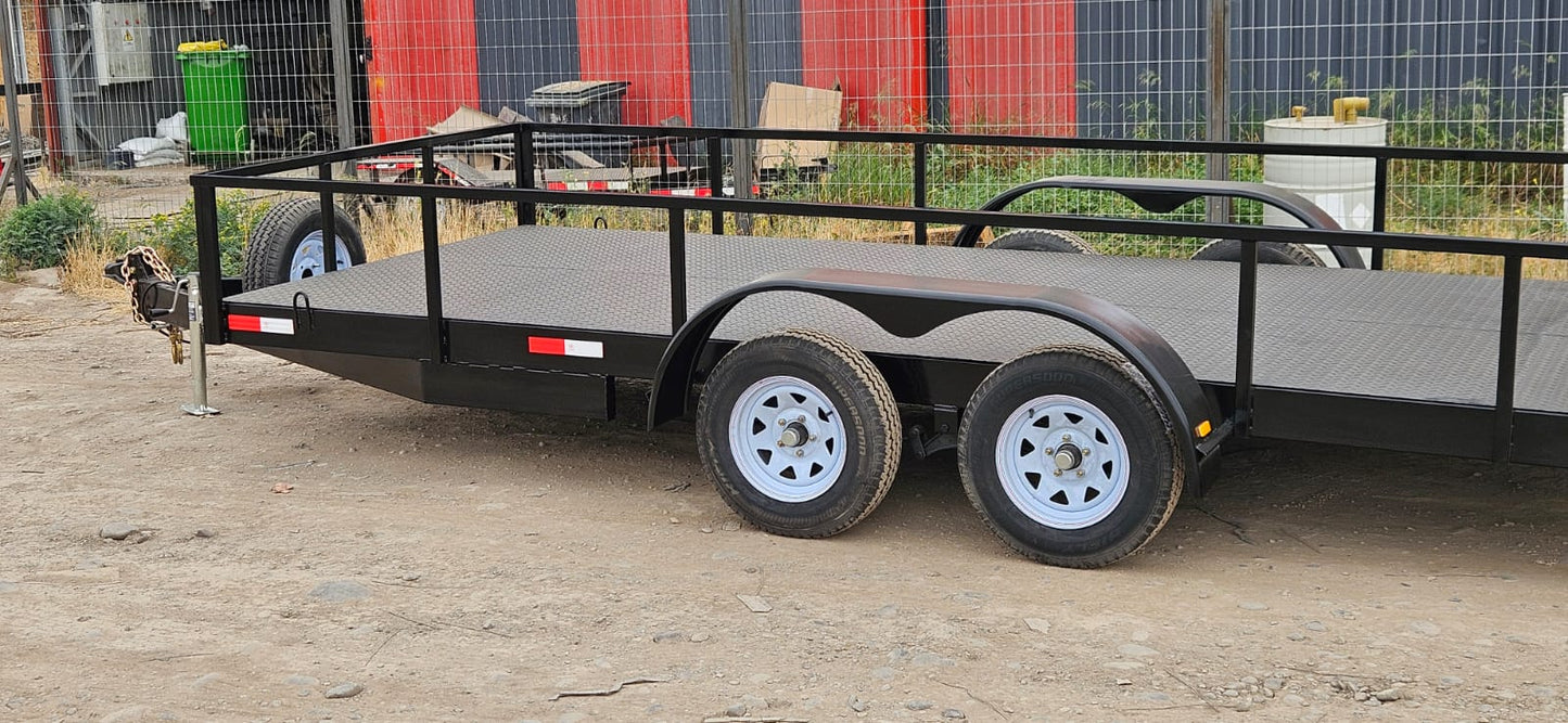 Carro de arrastre Largo 5MT Robusto con Rampa abatible para 2.000 kg