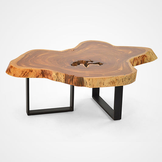 Mesa de centro madera maciza olivo Valcea