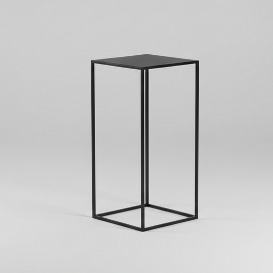 Pedestal exhibidor o Plinto metalico Negro York - LOFT833