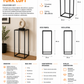 Pedestal Decorativo Industrial York Loft