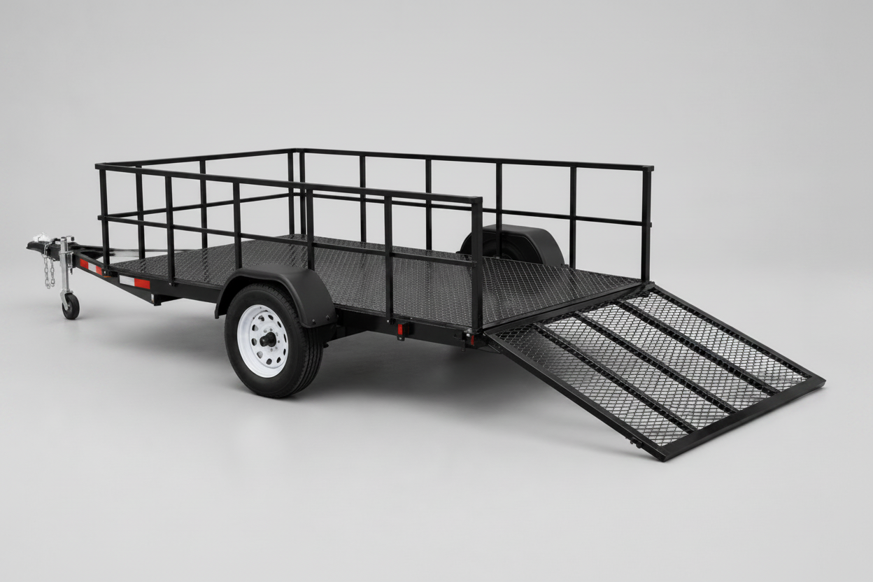 Carro Multicarga con Rampa Abatible – Barandas altas