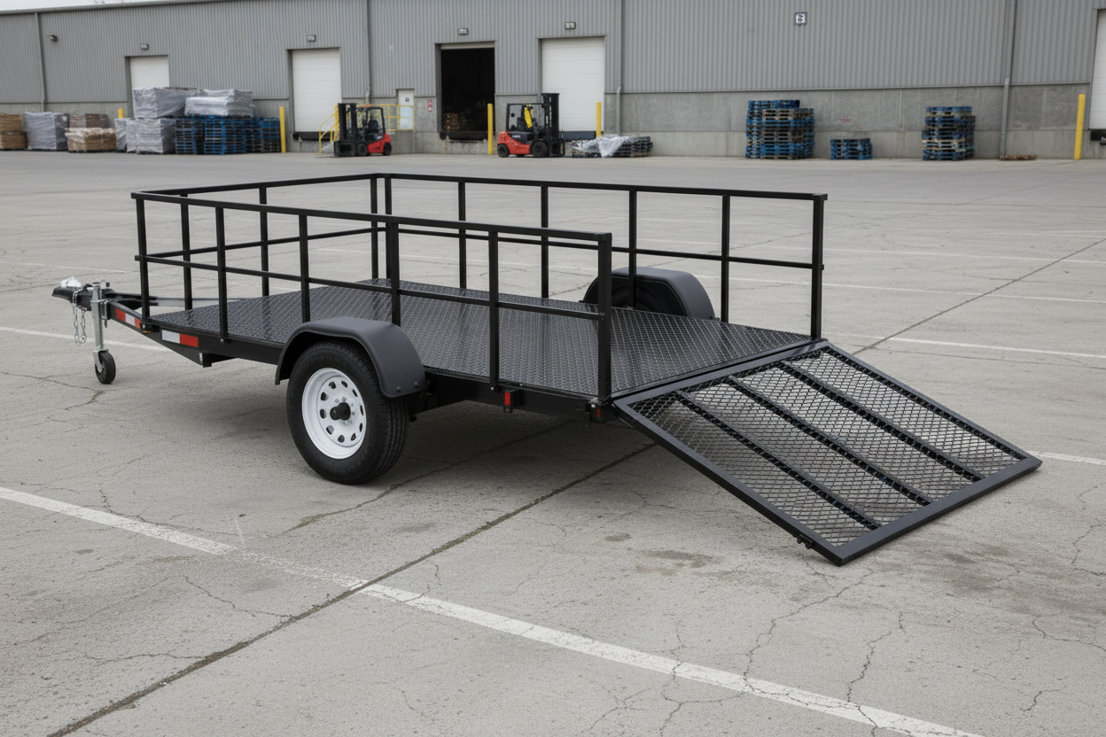 Carro Multicarga con Rampa Abatible – Barandas altas