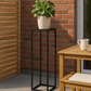 Pedestal exhibidor o Plinto metalico Negro York - LOFT1033