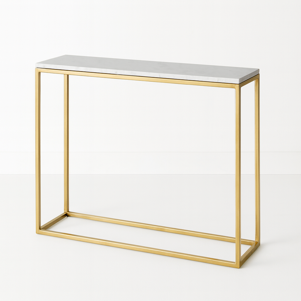 Arrimo metalico con cubierta de Mármol