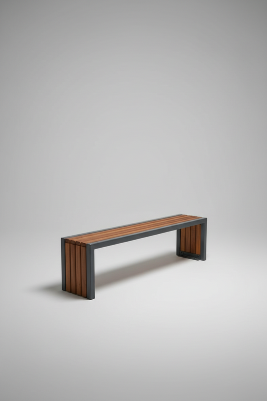 Banca Bench 180x40x40 cm – Banca de Madera Moderna para Comedor o Terraza