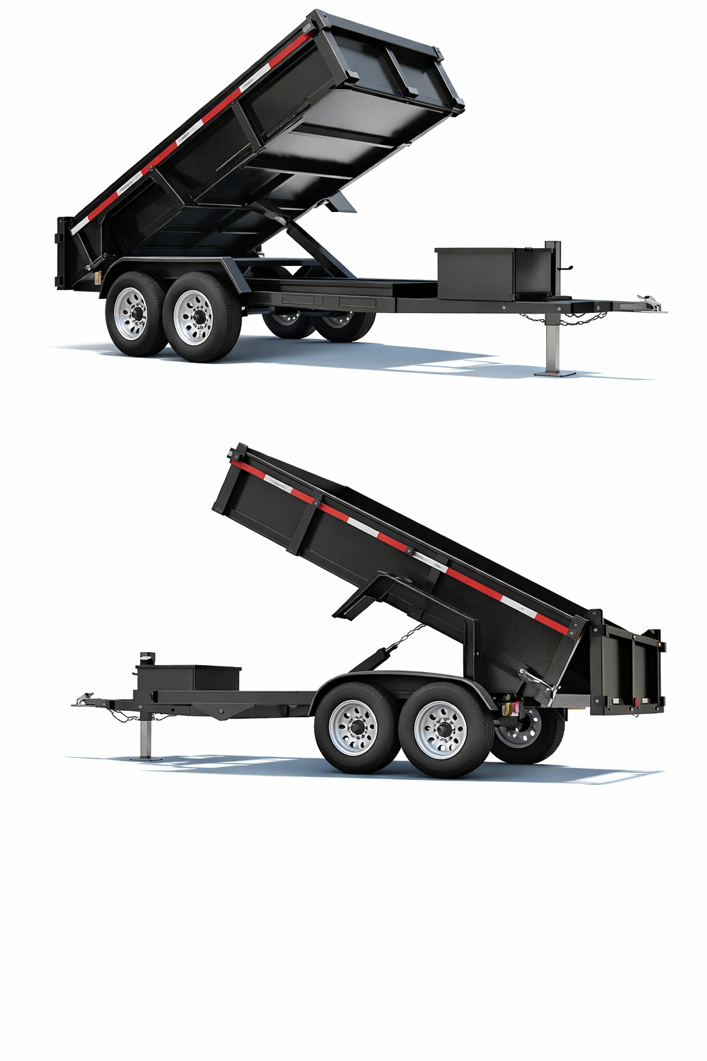 Carro de Arrastre Tipo Tolva / Volteo 2.500 kg – Caja Basculante 2 × 1 m