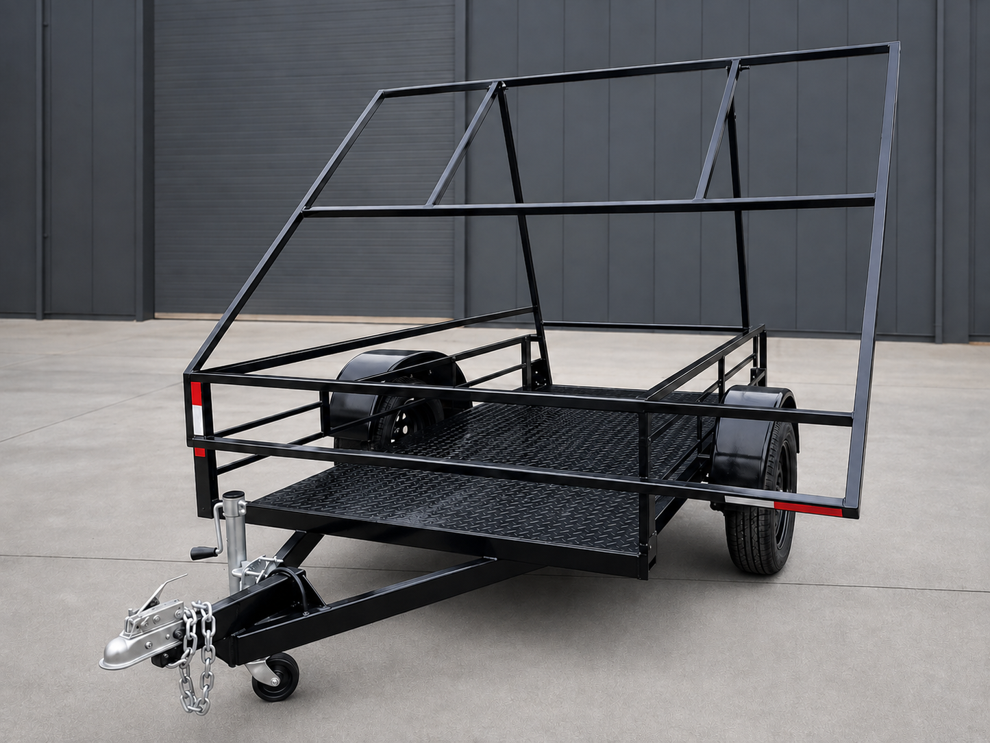 Carro Portapaneles Solares con Mástil para Cámara de Vigilancia