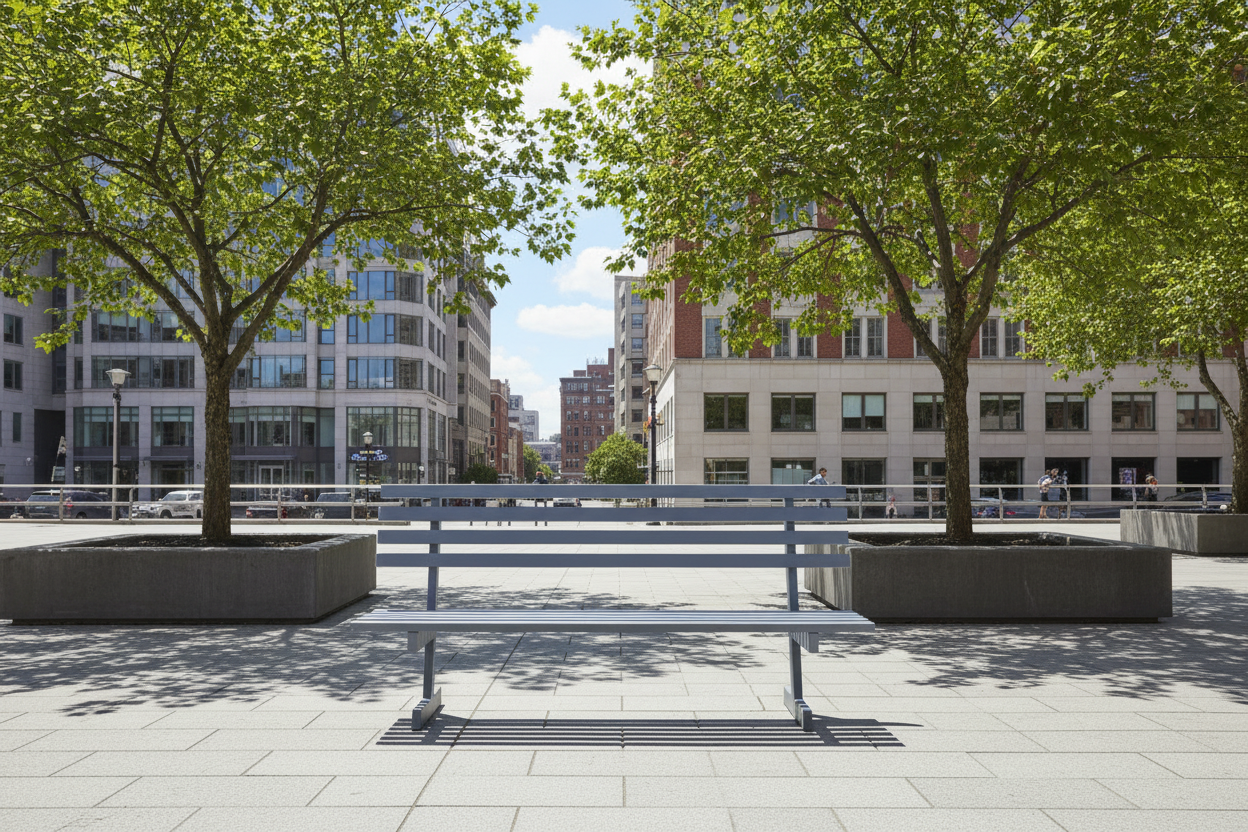 Banca Escaño Metálica Baires – Banca de Parque Clásica para Jardín y Espacios Públicos