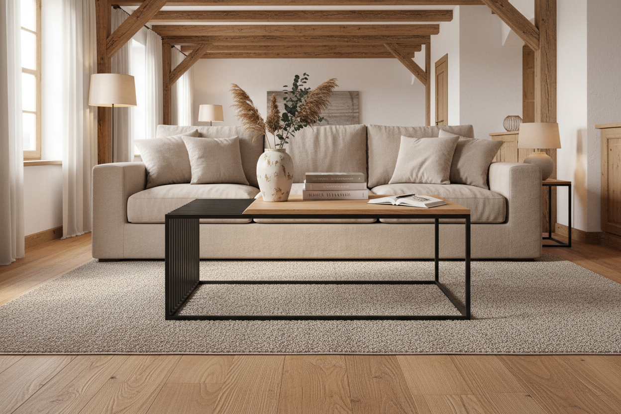 Mesa de Centro metal madera
