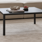 Mesa de centro Elegant negra de 100 x 50 x 40 cm ambientada en living